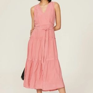 Phillip Lim Rent the Runway Pink tiered midi dress sz 0 $750